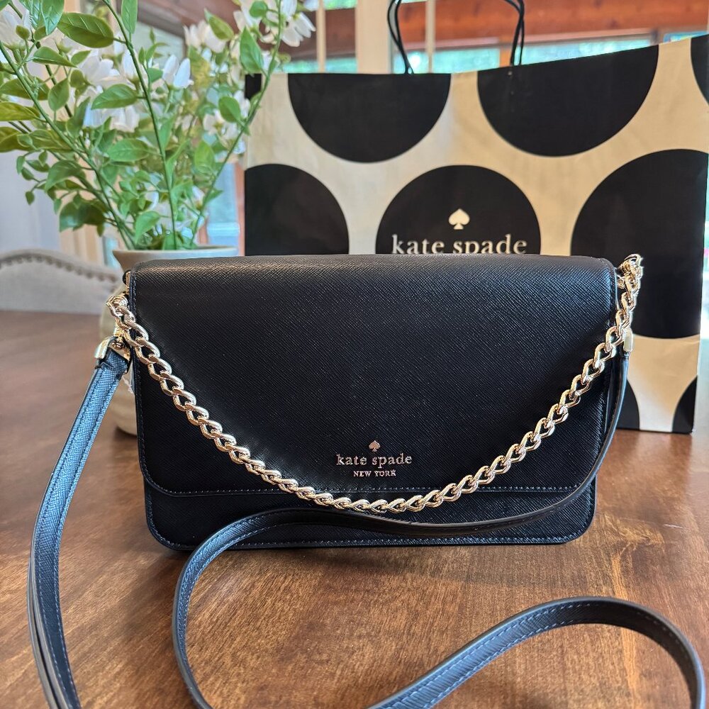 Kate Spade Madison Flap Convertible Crossbody Bag Chain Purse KC430 NWT $349
